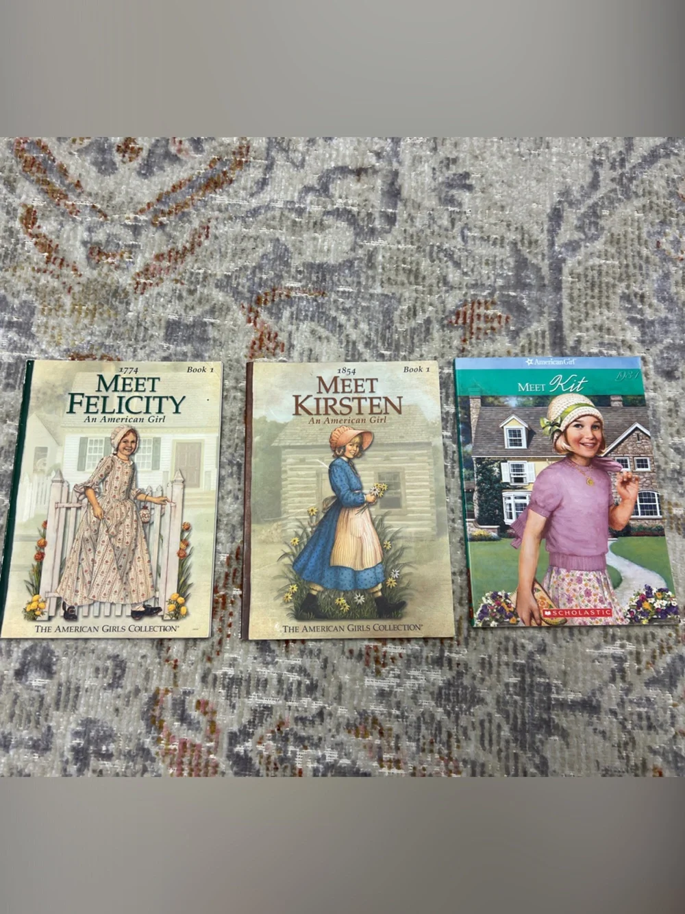 American Girl Book Lot: Felicity, Kirsten, and Kit, postcards included